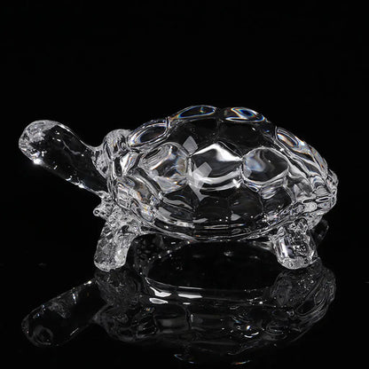1pc Crystal Turtle Figurine, Miniature Tortoise Statue, Chinese Lucky Feng Shui Ornament For Home Office Desk Decoration Accessories Wedding, Home Decor, Mother's Day Gift,Christmas Gift Doba