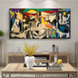 Handmade Guernica By Pablo Picasso Colourful Paintings Reproduction Art New Version Famous Canvas Wall Art Pablo Picasso Frameless Only Canvas Doba