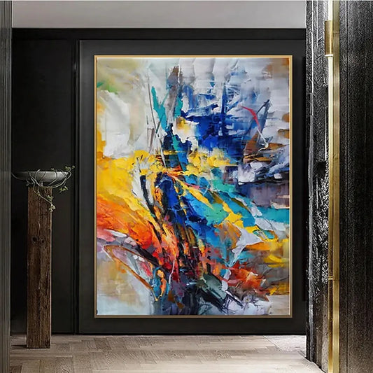 Handmade Oil Painting On Canvas Wall Art Decoration Modern Abstract Living Room Hallway Bedroom Luxurious Decorative Painting Doba