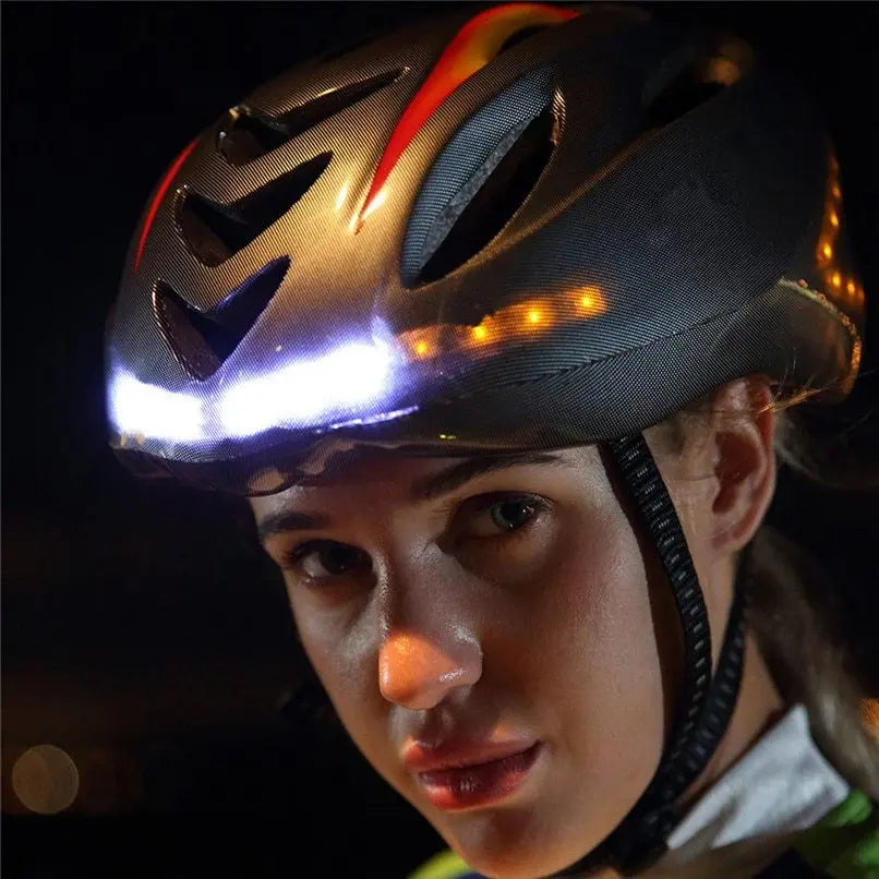 Intelligent steering helmet led bicycle equipment Zair37