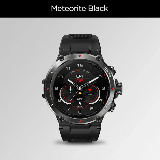 Zeblaze Stratos 2 GPS Smart Watch AMOLED Display 24h Health Monitor 5 ATM Long Battery Life Smartwatch for Men Doba