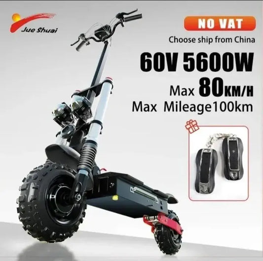 Drive Electric Scooter 80mph 60-80 Km/h 5600 W 60V Fast e-scooter Zair37